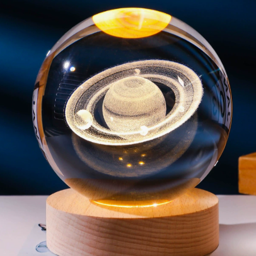 Glob Strălucitor 3D – Magia Cosmosului și a Naturii în Lumină